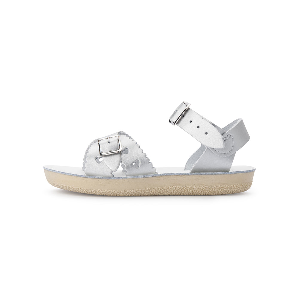 Saltwater Sandal Sun-San Sweetheart Silver