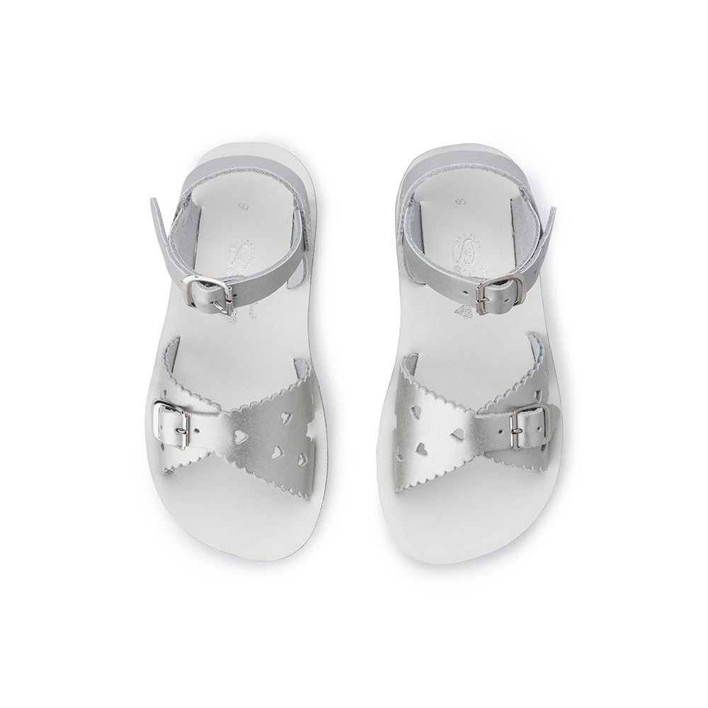 Saltwater Sandal Sun-San Sweetheart Silver