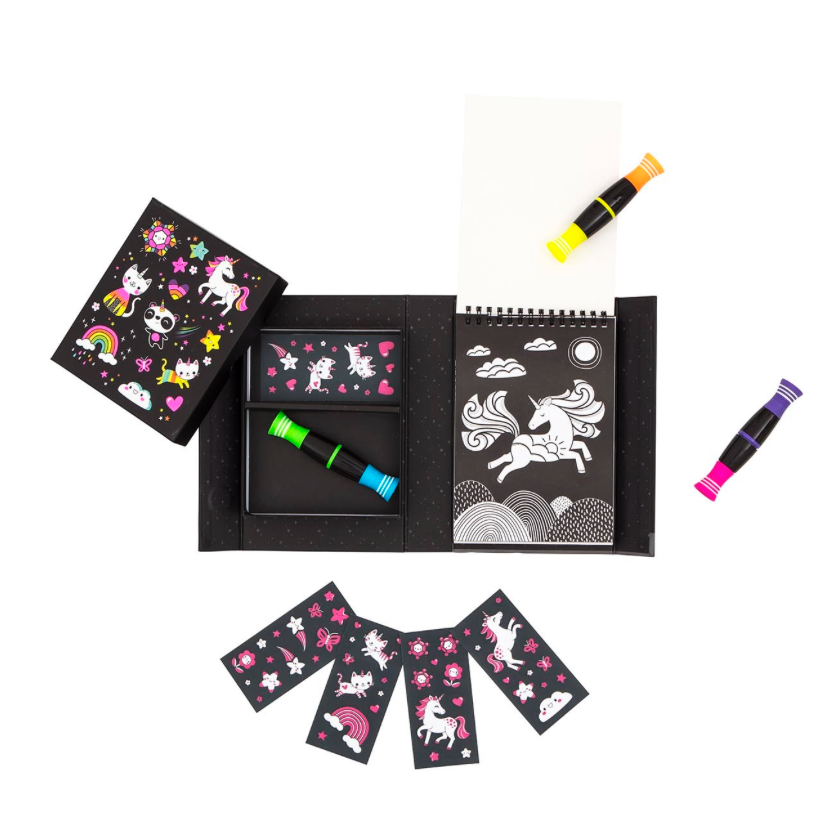 Tiger Tribe Colouring Set Neon Unicorn & Friends