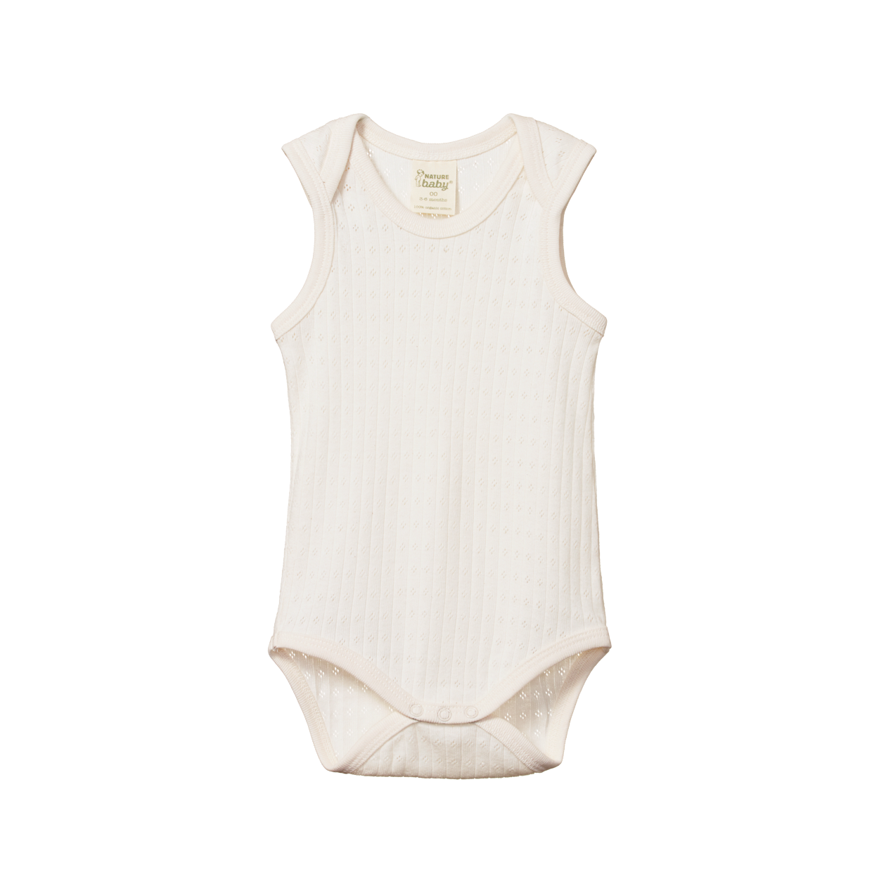 Nature Baby Singlet Bodysuit Pointelle
