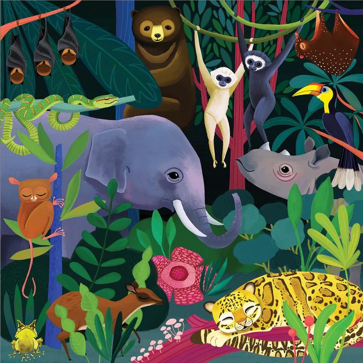Glow In The Dark Jungle Puzzle 500pce