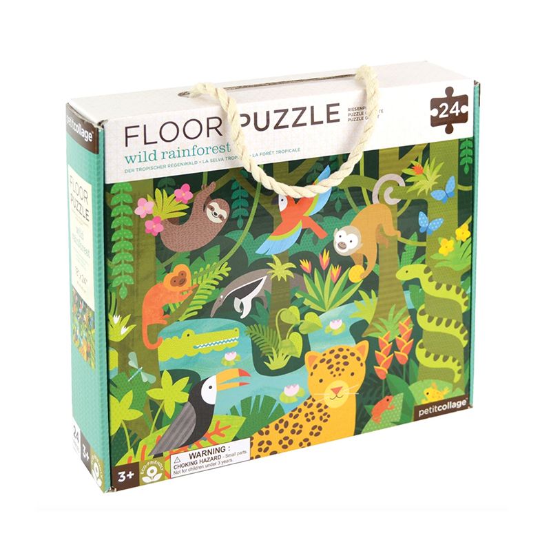 Le Petit Collage Wild Rainforest Floor Puzzle