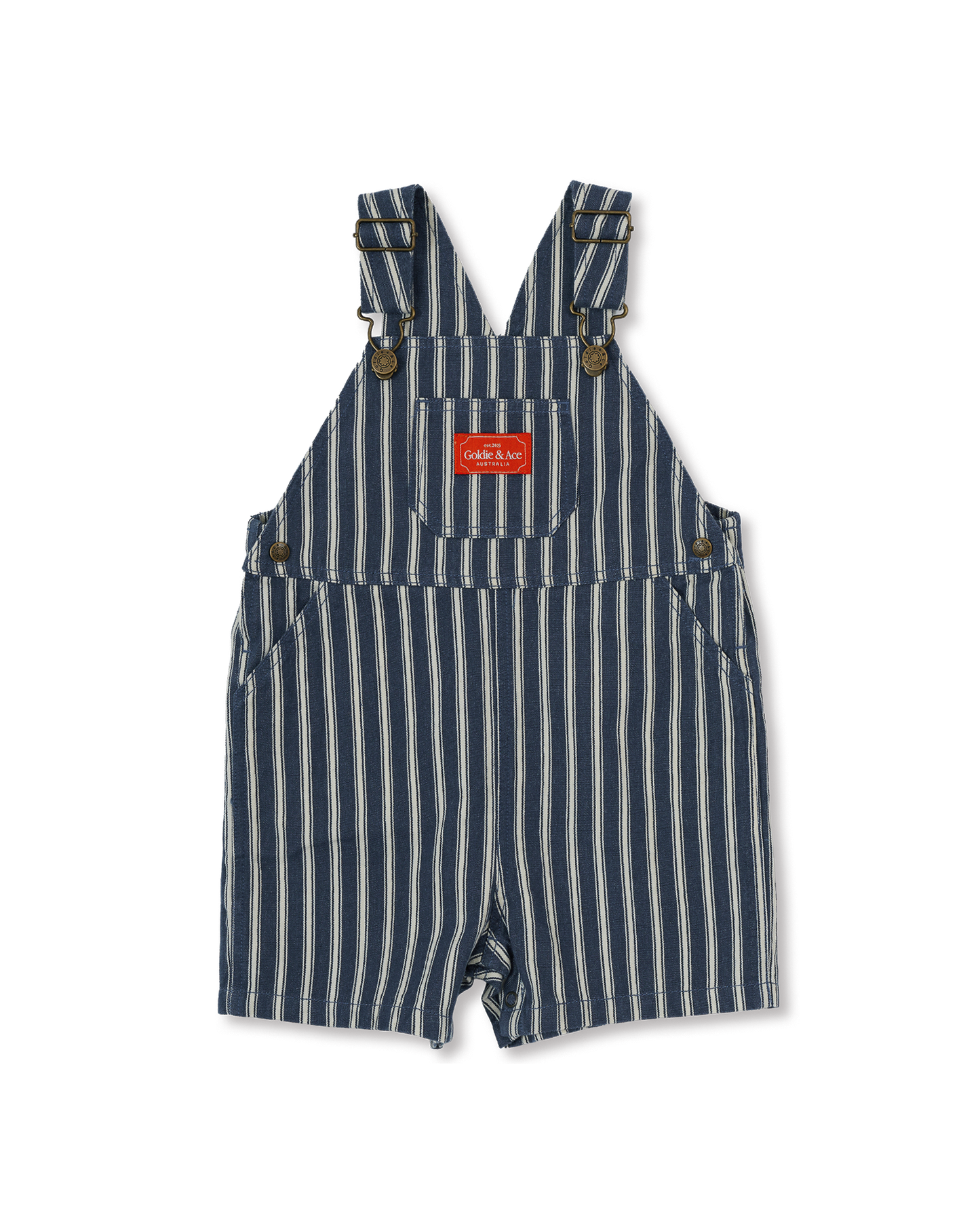Goldie + Ace Railroad Stripe Burton Overalls