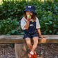 Goldie + Ace Mini Strawberry Embroidered Burton Overalls
