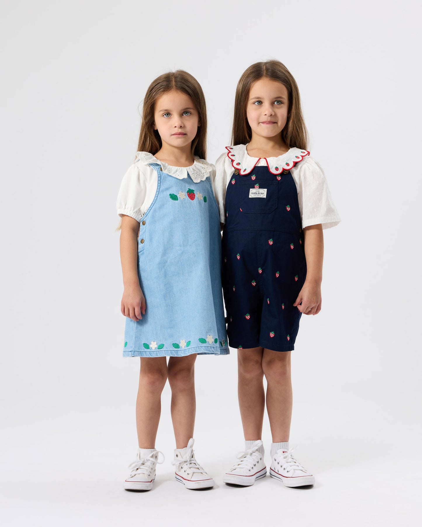 Goldie + Ace Wild Strawberry Pinafore Dress