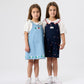 Goldie + Ace Mini Strawberry Embroidered Burton Overalls