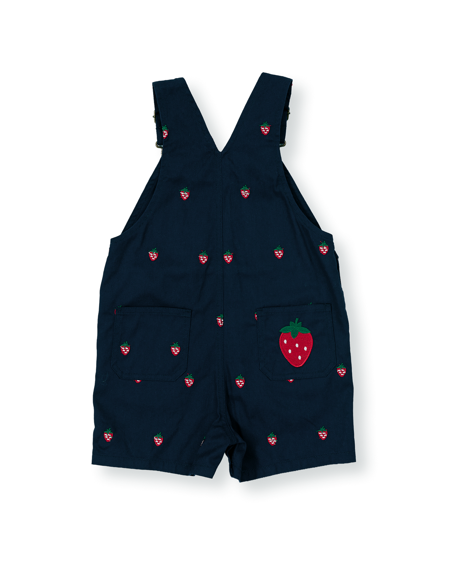 Goldie + Ace Mini Strawberry Embroidered Burton Overalls