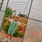 Goldie + Ace Happy Stripe Button Burton Overalls
