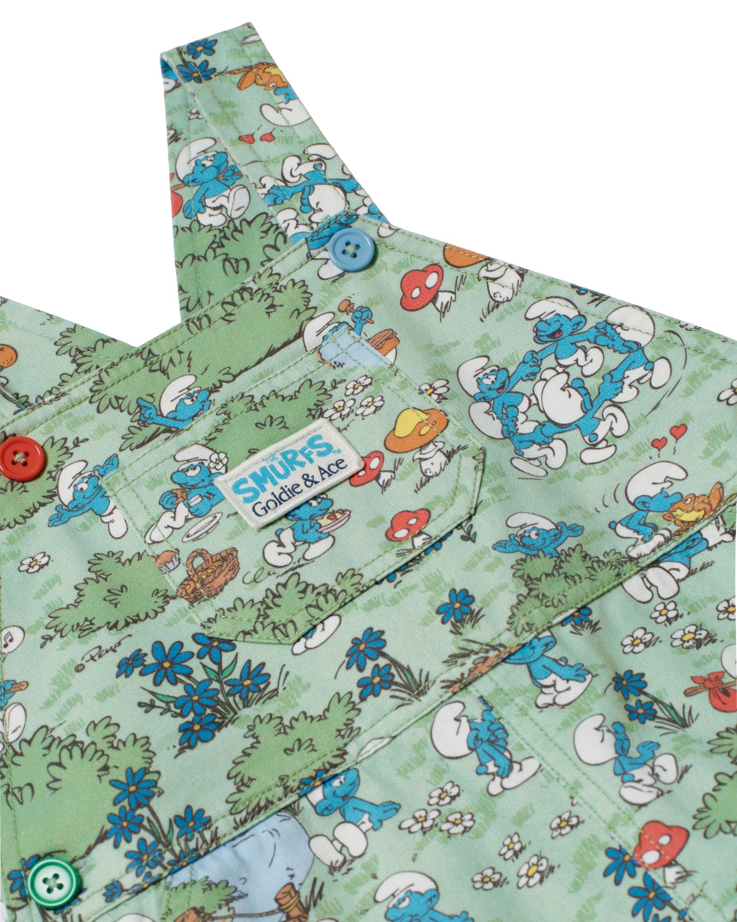 Goldie + Ace The Smurfs Village Print Burton Overall