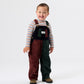 Goldie + Ace Austin Corduroy Colour Block Overalls Brown | Moss | Navy