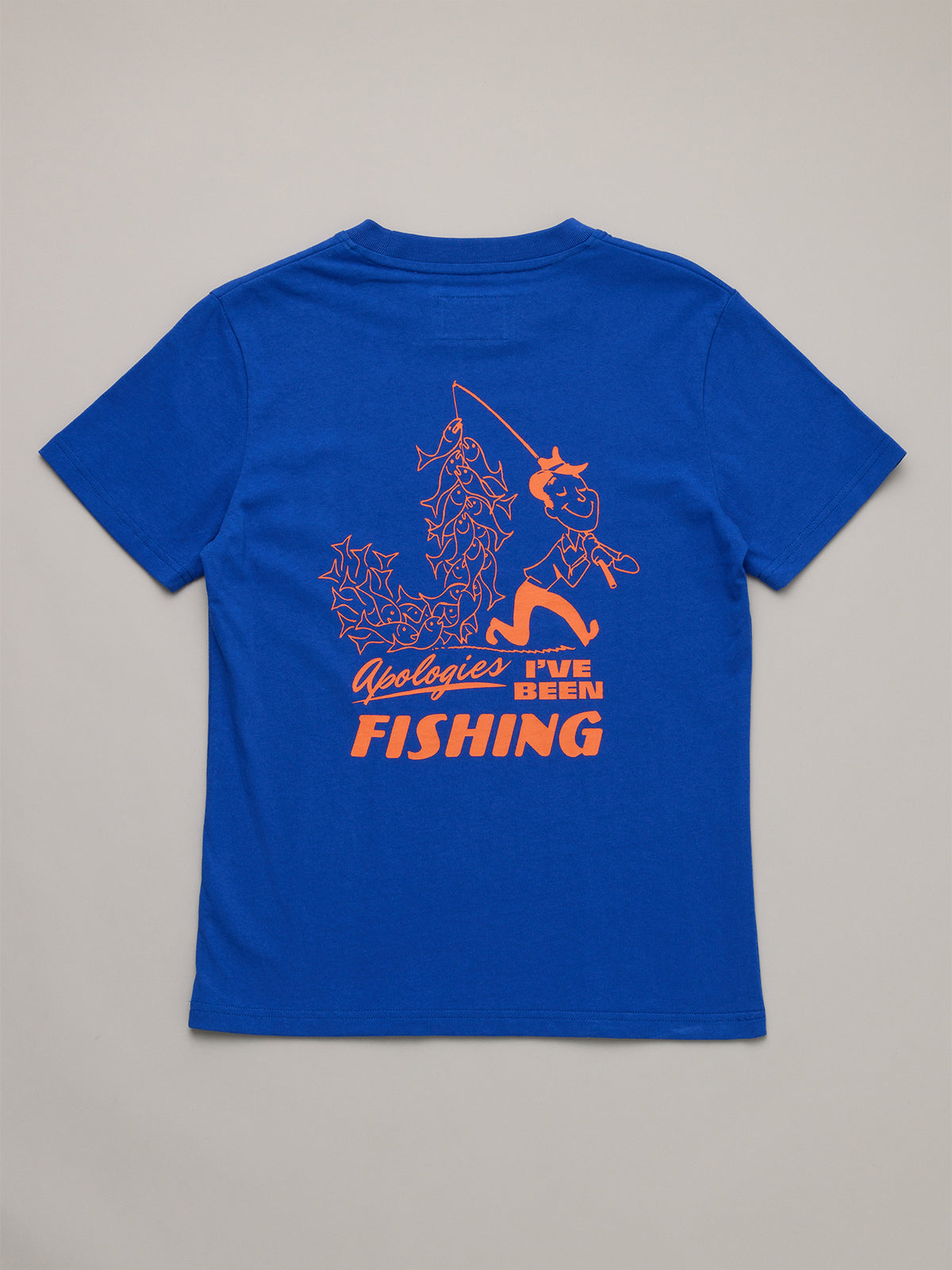 Just Another Fisherman Mini Apologies Short Sleeve Tee Cobalt