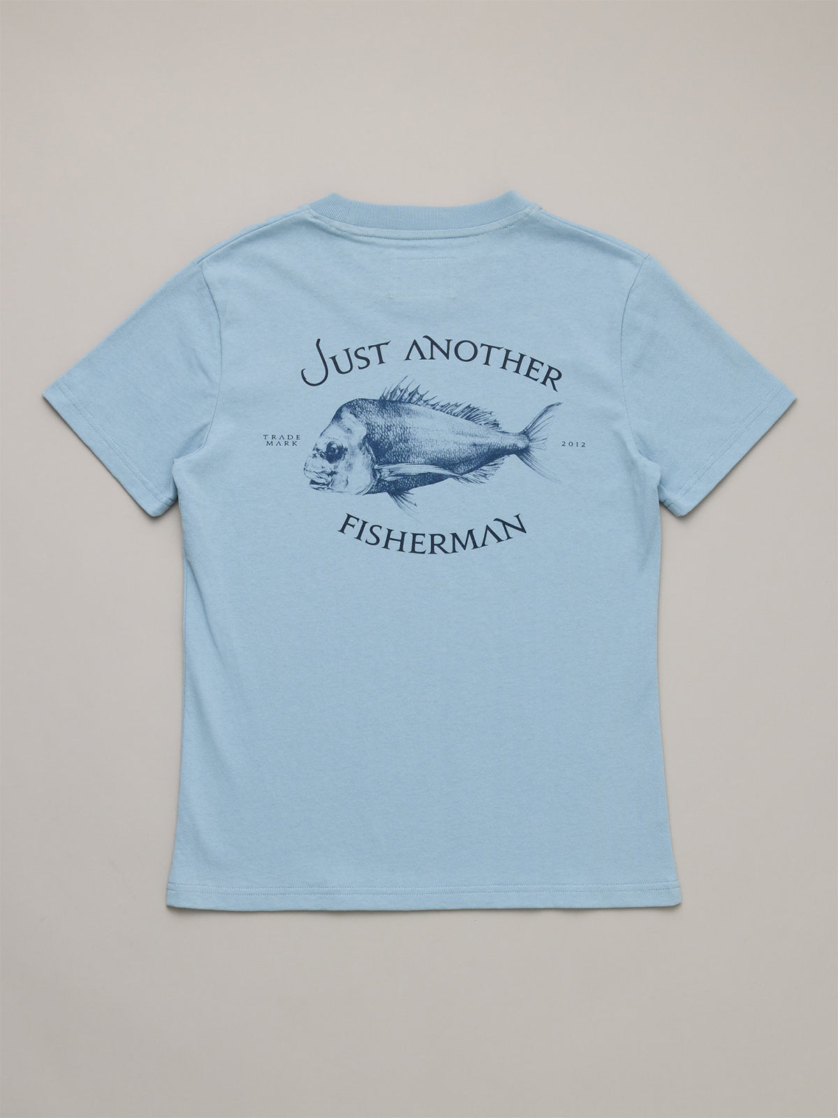 Just Another Fisherman Mini Snapper Short Sleeve Tee Washed Blue