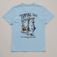 Just Another Fisherman Mini Tipping The Scales Short Sleeve Tee Washed Blue