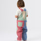 Goldie + Ace Patchwork Stripe Blake Overalls