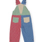 Goldie + Ace Patchwork Stripe Blake Overalls