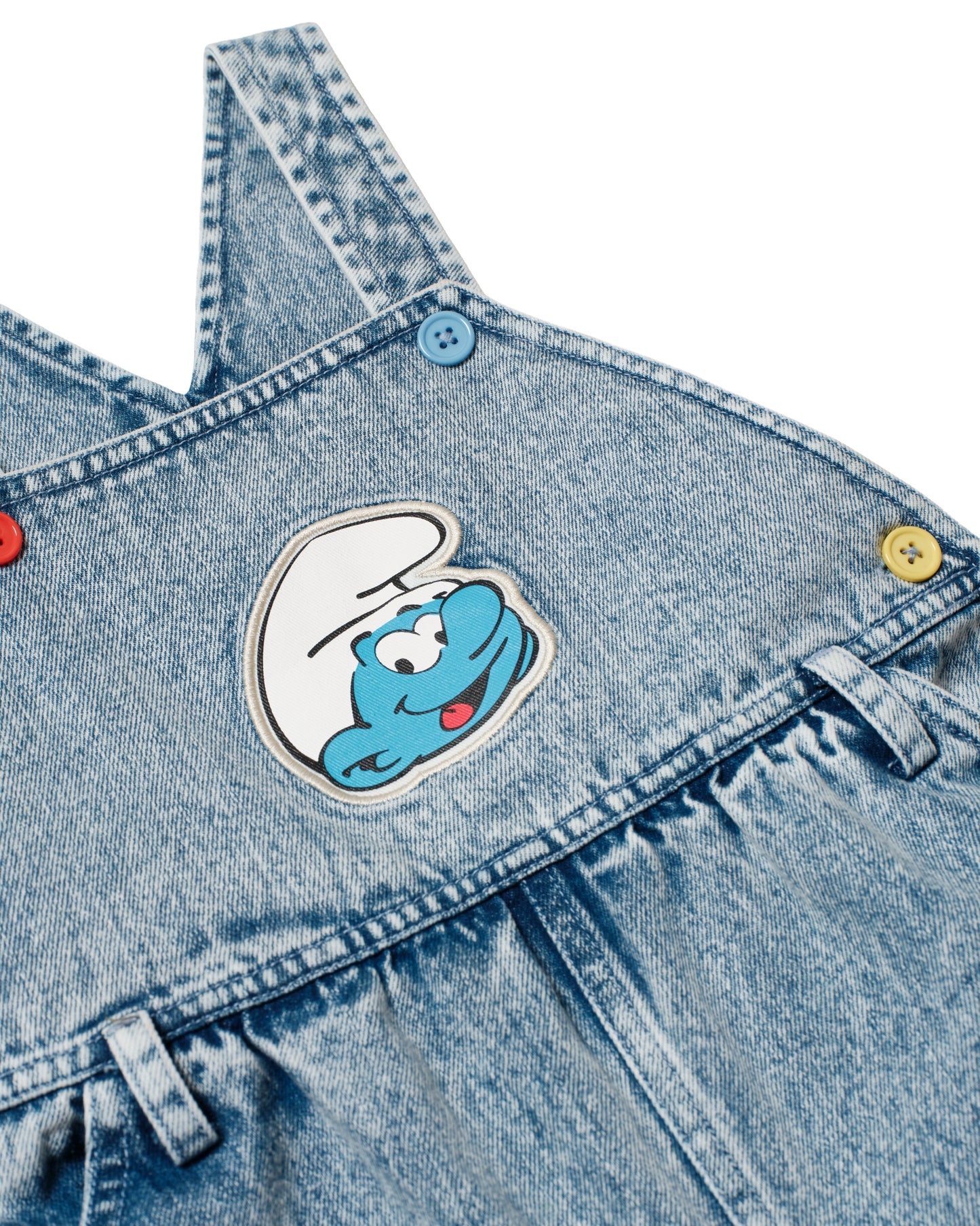 Goldie + Ace The Smurfs Patch Austin Overalls
