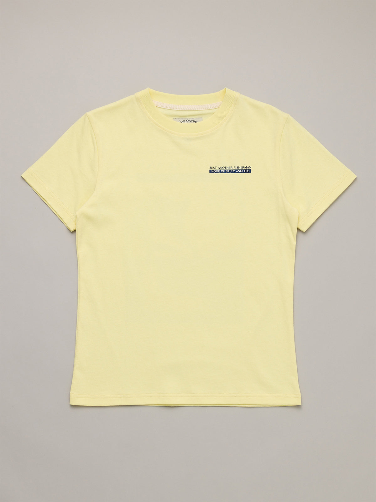 Just Another Fisherman Mini Salty Anglers Short Sleeve Tee Dawn Yellow