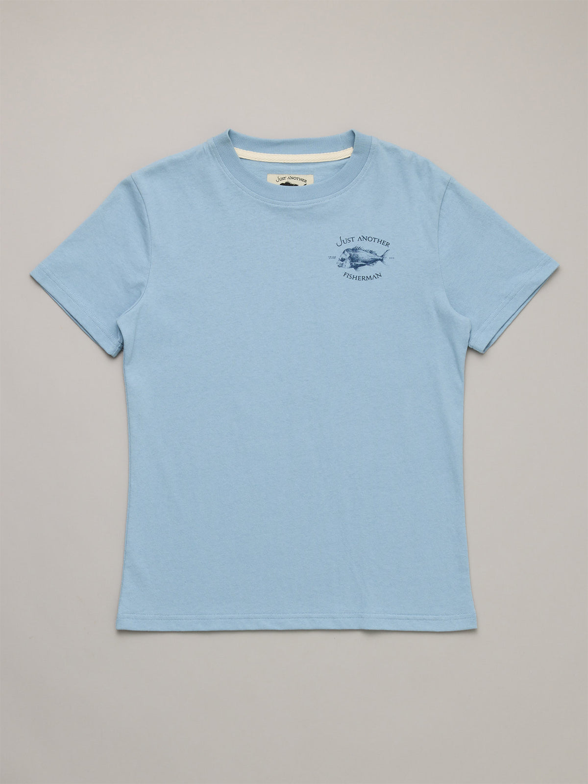 Just Another Fisherman Mini Snapper Short Sleeve Tee Washed Blue