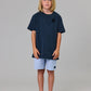 Just Another Fisherman Mini Tipping The Scales Short Sleeve Tee Navy