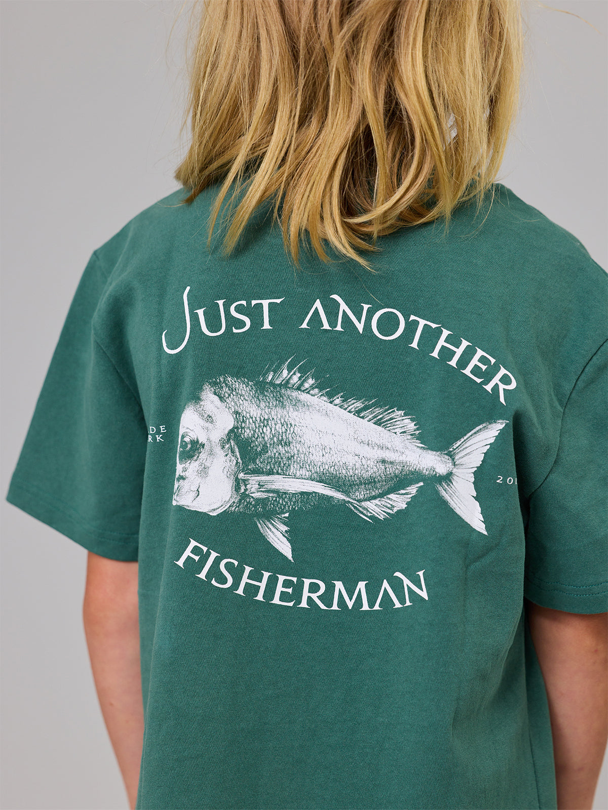 Just Another Fisherman Mini Snapper Short Sleeve Tee Dusk Pine