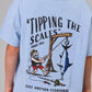 Just Another Fisherman Mini Tipping The Scales Short Sleeve Tee Washed Blue