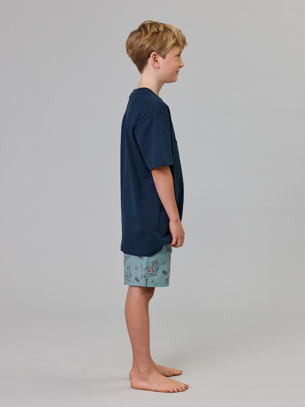 Just Another Fisherman Mini Tipping The Scales Volley Shorts Green