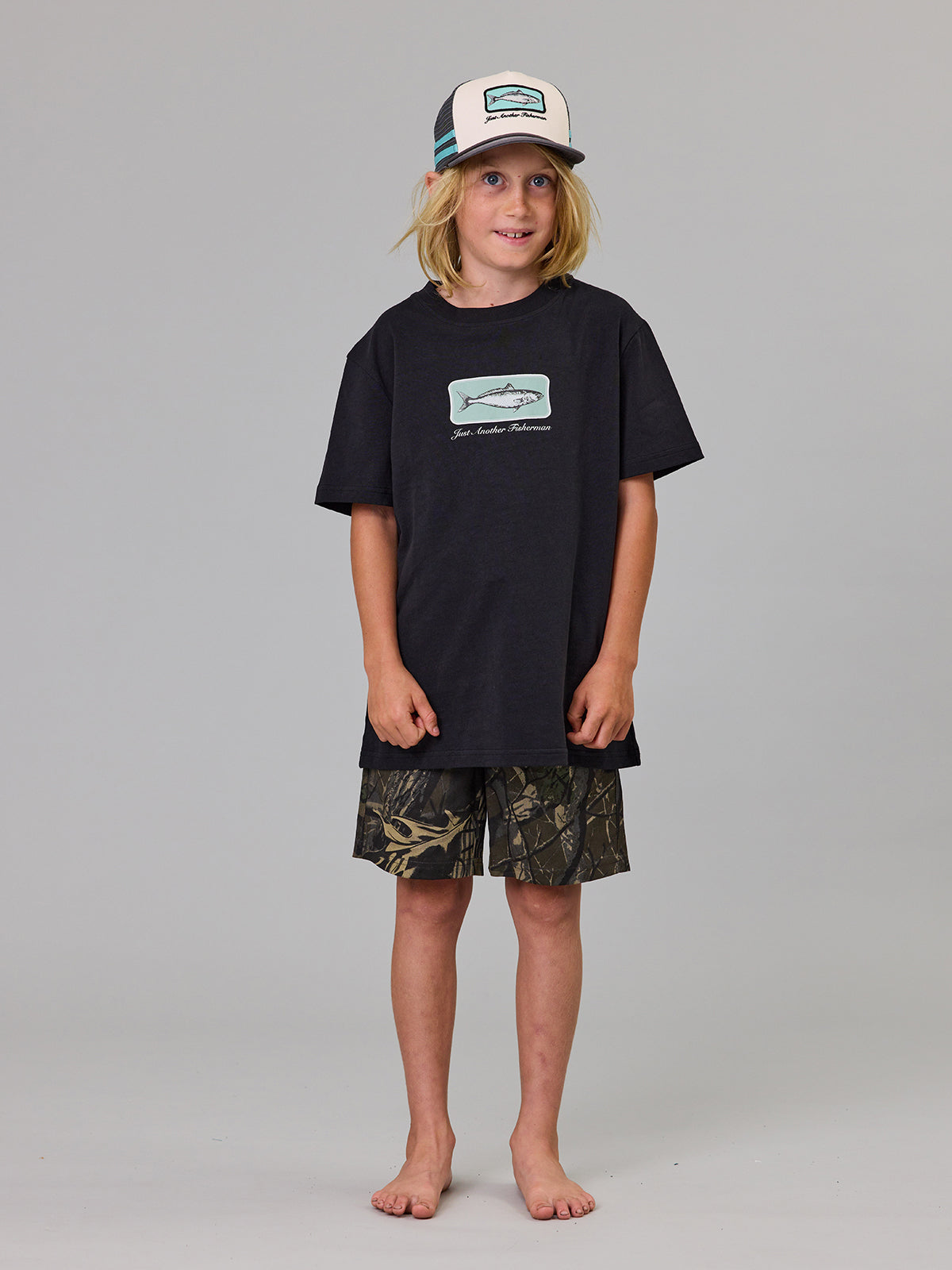 Just Another Fisherman Mini Kahawai Tee Black