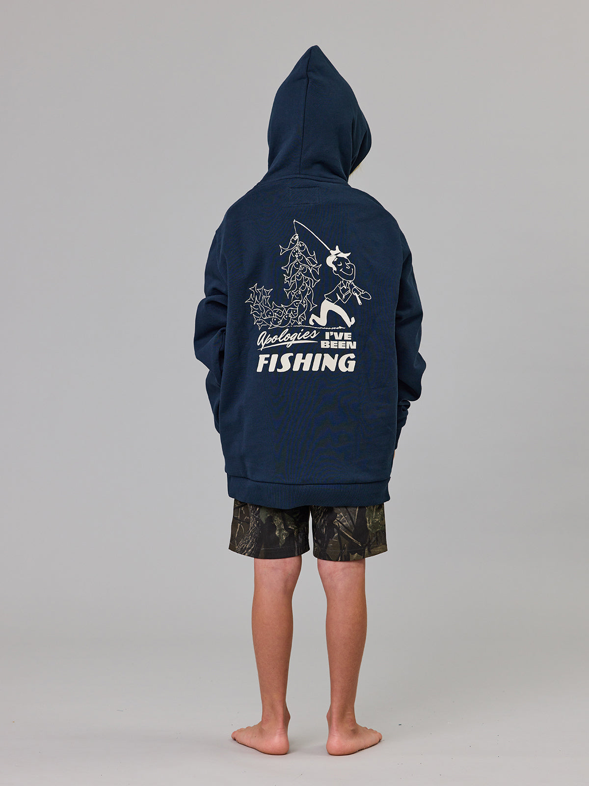 Just Another Fisherman Mini Apologies Hood Navy