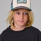 Just Another Fisherman Mini Kahawai Lorry Cap Cream | Charcoal
