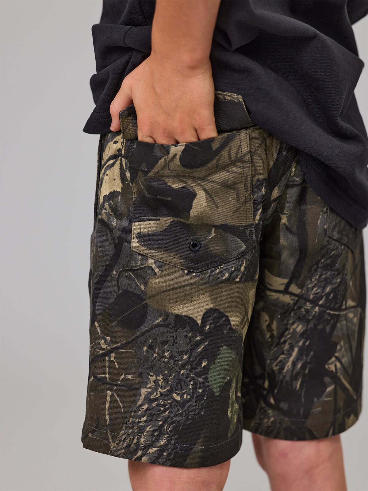 Just Another Fisherman Mini Shipyard Shorts Oak Camo