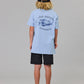 Just Another Fisherman Mini Snapper Short Sleeve Tee Washed Blue