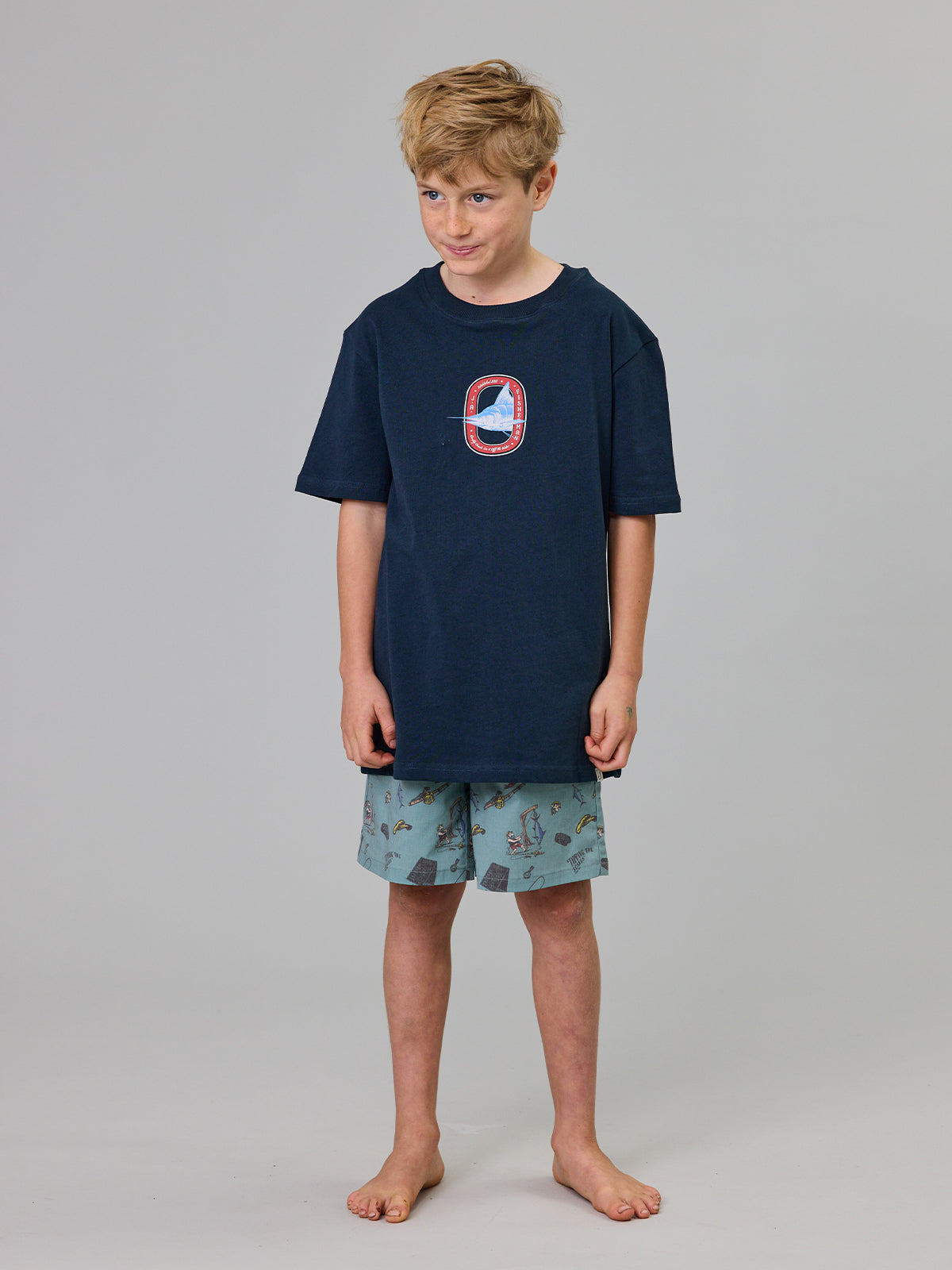Just Another Fisherman Mini Tipping The Scales Volley Shorts Green