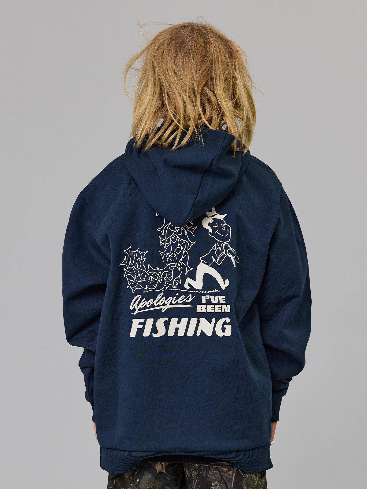 Just Another Fisherman Mini Apologies Hood Navy