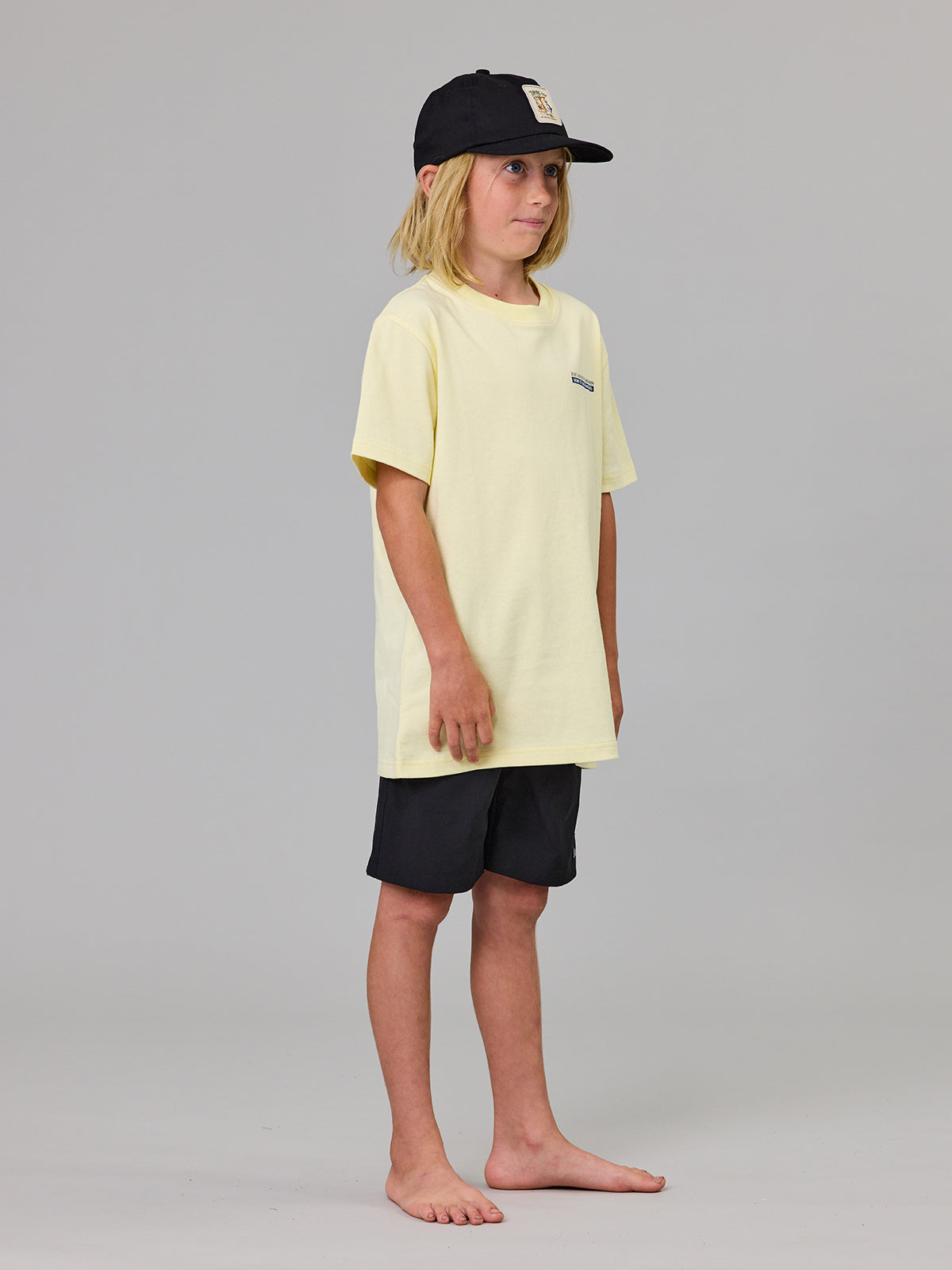 Just Another Fisherman Mini Salty Anglers Short Sleeve Tee Dawn Yellow