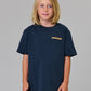 Just Another Fisherman Mini Salty Anglers Short Sleeve Tee Navy