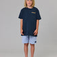 Just Another Fisherman Mini Salty Anglers Short Sleeve Tee Navy
