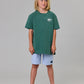Just Another Fisherman Mini Snapper Short Sleeve Tee Dusk Pine
