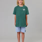 Just Another Fisherman Mini Snapper Short Sleeve Tee Dusk Pine