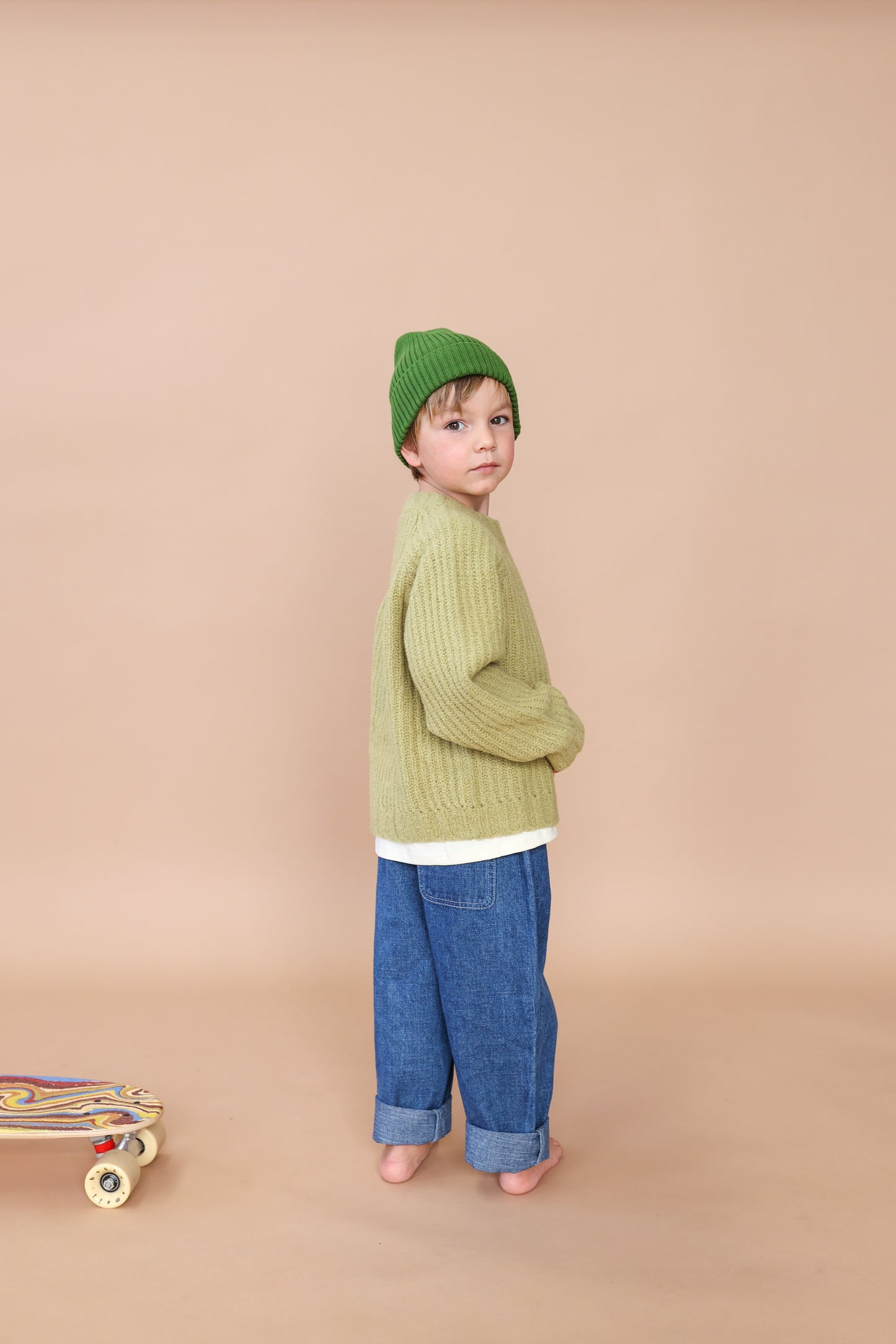 Grown Merino Wool Pull Over Sage