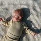 Grown Organic Ribbed Essential Bodysuit Pistachio