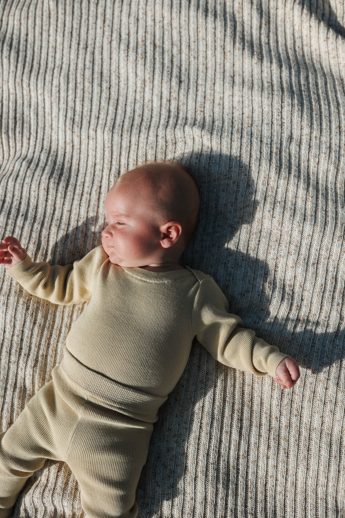 Grown Organic Ribbed Essential Bodysuit Pistachio