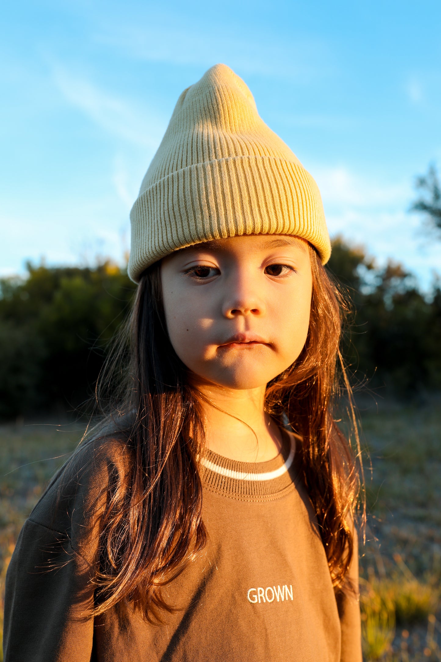 Grown Knitted Pixie Beanie Dusty Lime