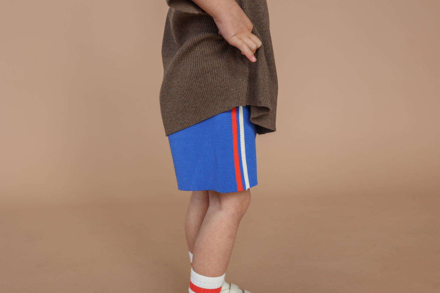 Grown Milano Stripe Shorts Pacific