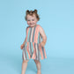 Grown Summer Stripe Cotton Romper