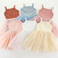 maMer Valentina Tutu Dress Vanilla Golden Stars