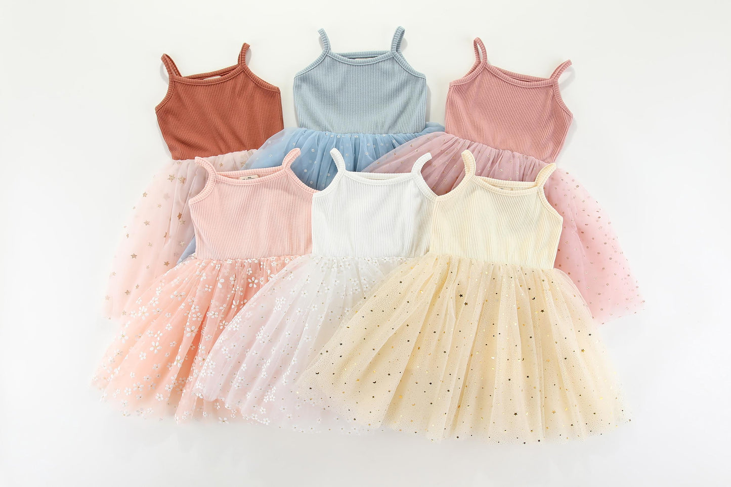 maMer Valentina Tutu Dress Vanilla Golden Stars