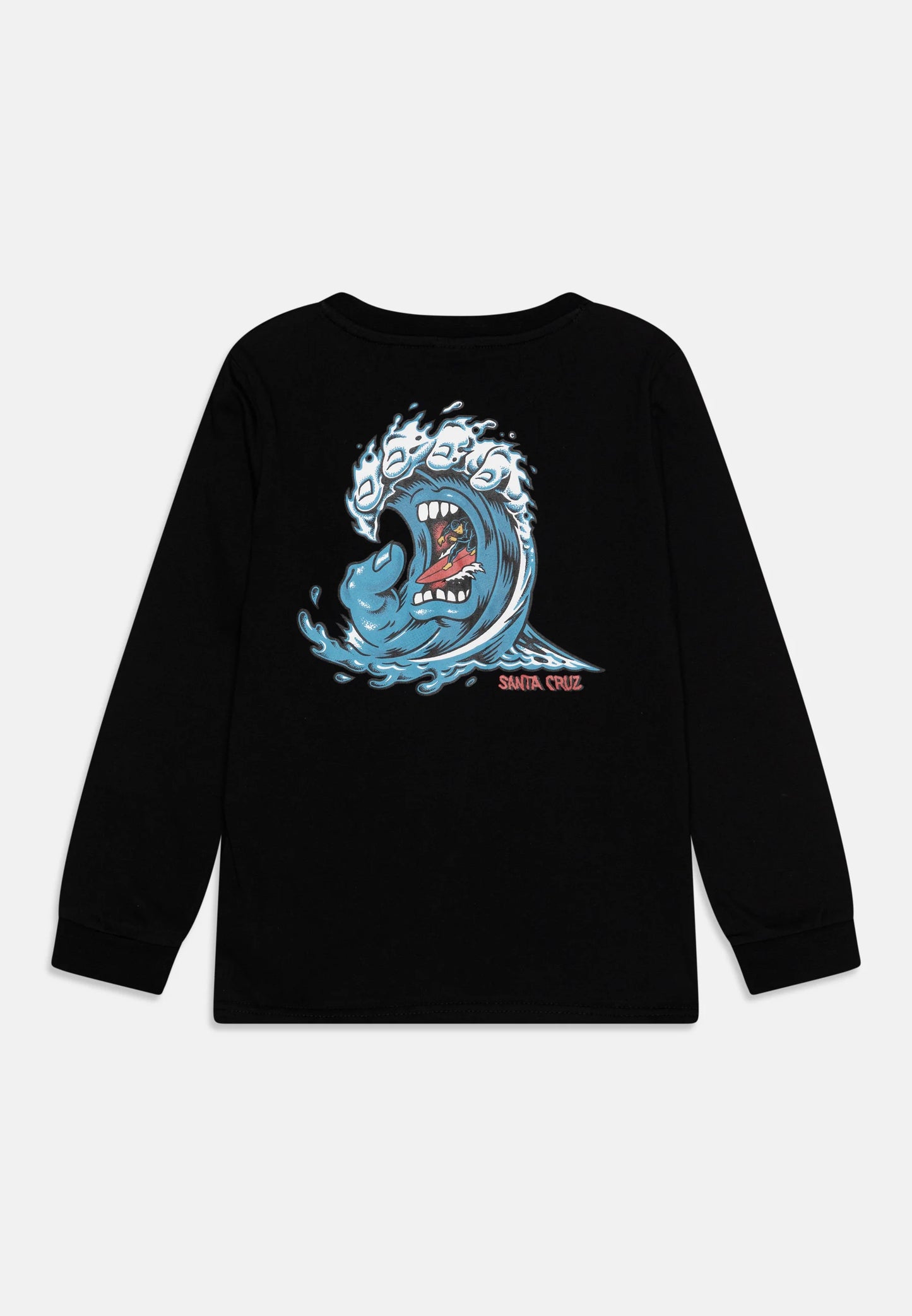 Santa Cruz Screaming Wave Long Sleeve Tee Black