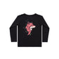 The Girl Club Charcoal Fox Long Sleeve Tee