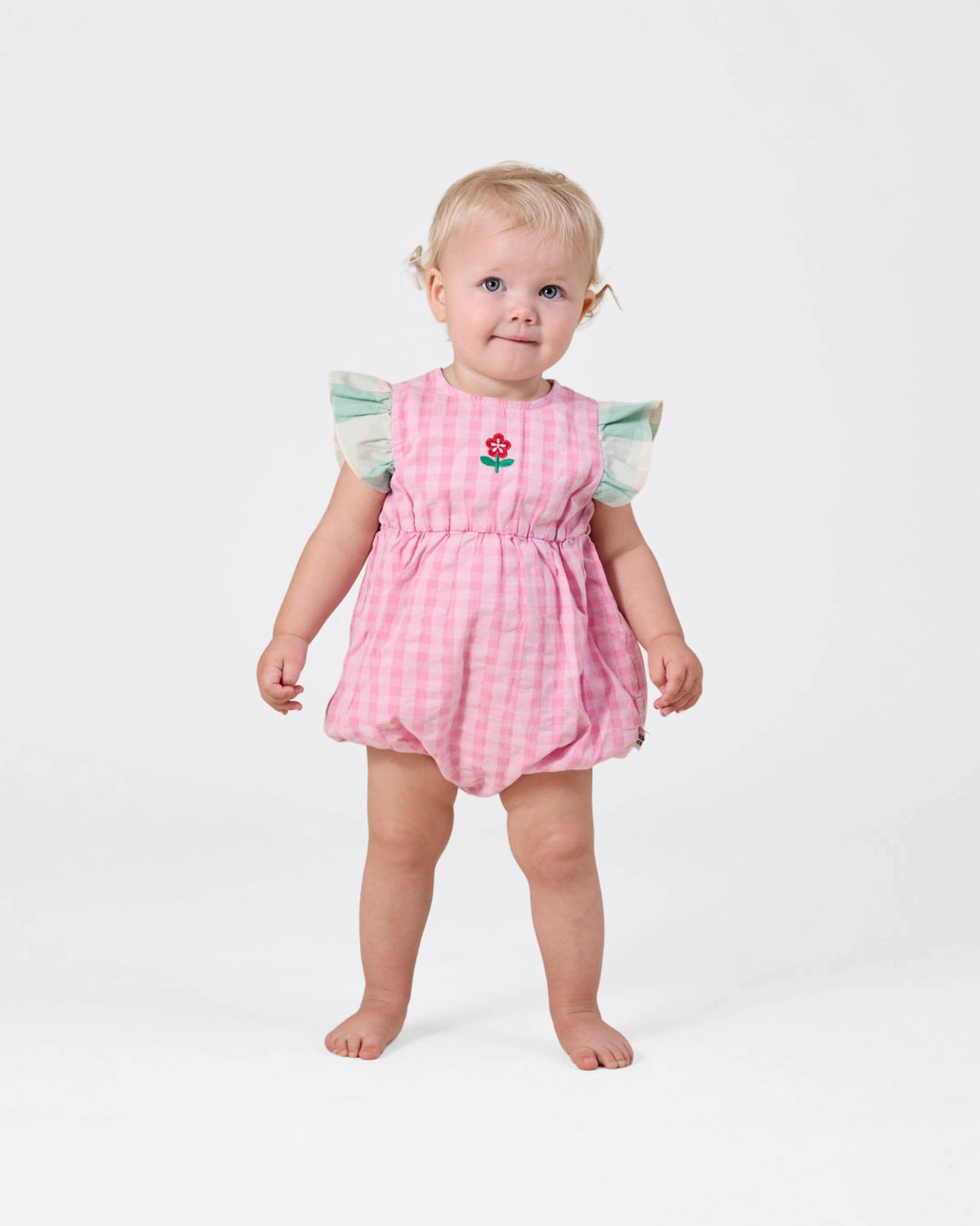 Goldie + Ace Gingham Lani Romper