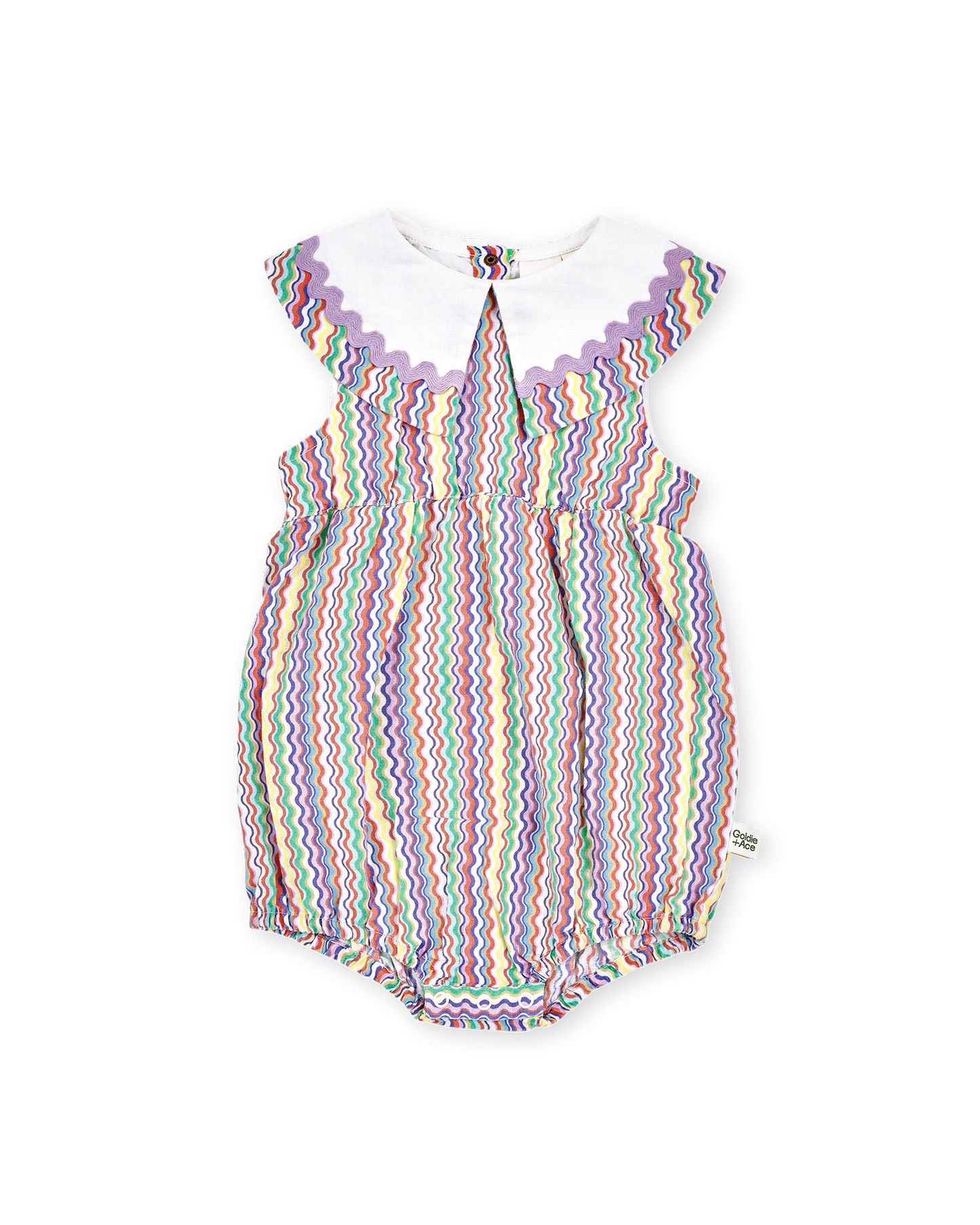 Goldie + Ace Ric Rac Ava Collared Romper